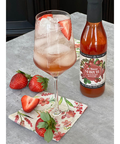 Strawberry Rhubarb Shrub