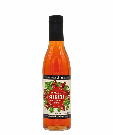 Strawberry Basil Shrub