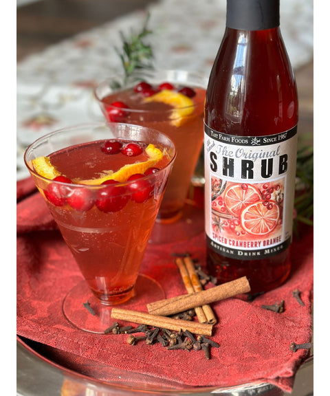Spiced Cranberry Orange Shrub